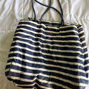 Kate Spade Navy and Cream Striped Tote